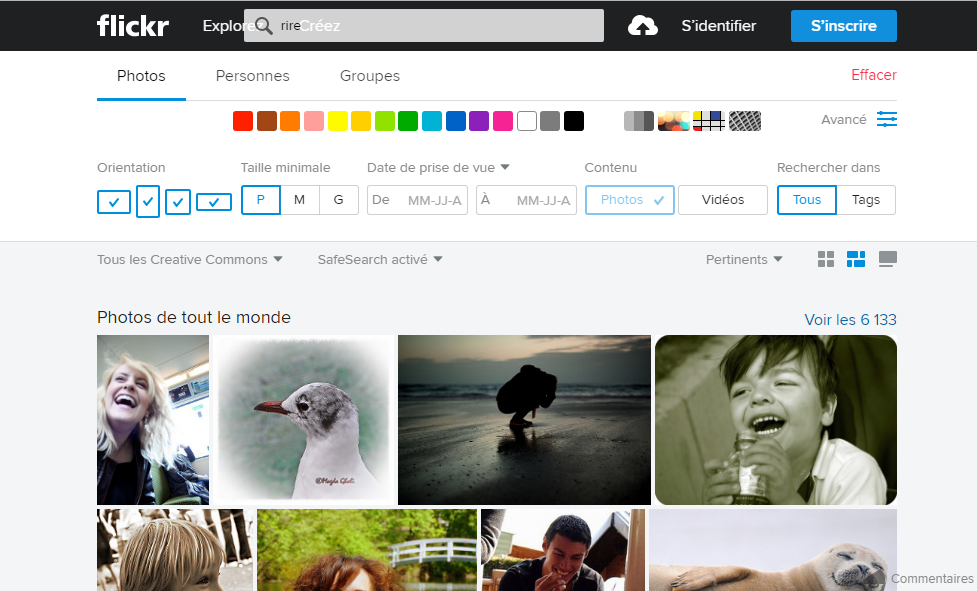 Chercher et sélectionner des images adaptées au projet. Redimensionner ...